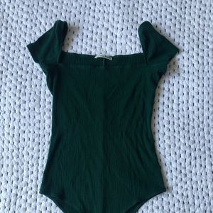 Reformation green bodysuit size M